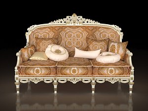 3D Two Seater Sofa by Modenese Gastone model