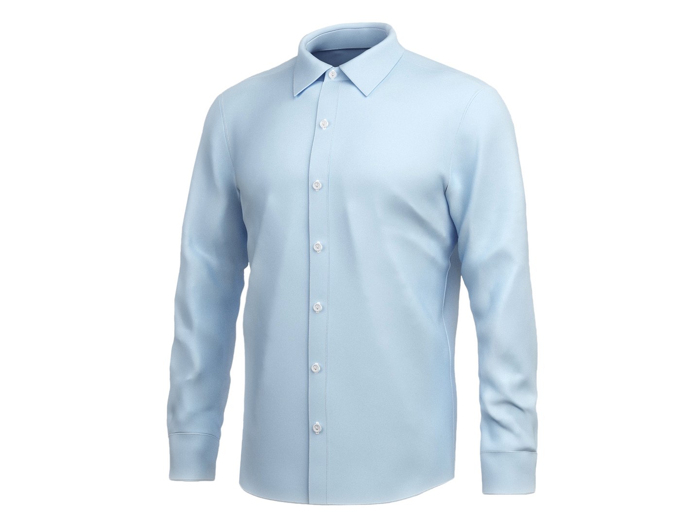 dress shirt 3d model White Shirt