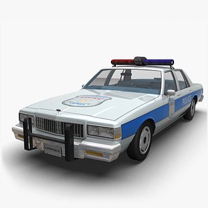 1987 Chevy Caprice Police 3D model