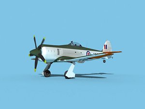propeller hawker sea fury 3D model