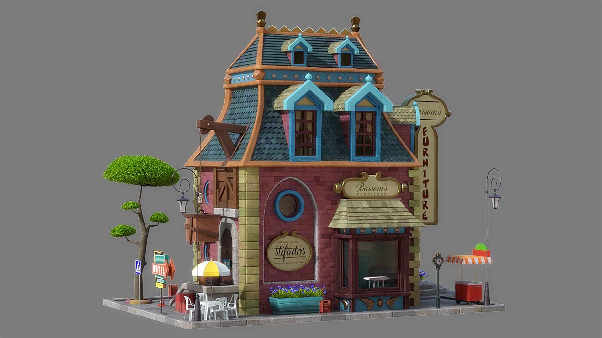 3D Cartoon House Pack 01 https://p.turbosquid.com/ts-thumb/bx/AP2pFr/iP/h4_render_03/png/1700557200/1920x1080/fit_q87/0ae68dc07f365c2d706fbb9bf1ad70079fb51fa2/h4_render_03.jpg