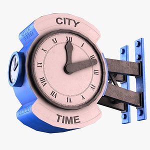 Street Clock 3D model