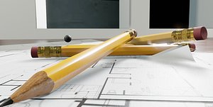 pen pencils 3D
