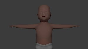 3D Bebe neonato Newborn baby