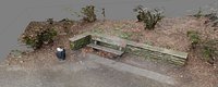 Bench in parc - pointcloud