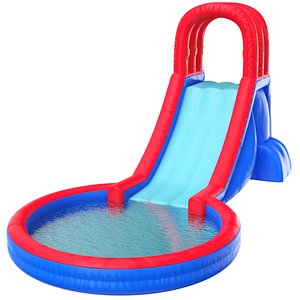 Inflatable Pool Game Slide 3D