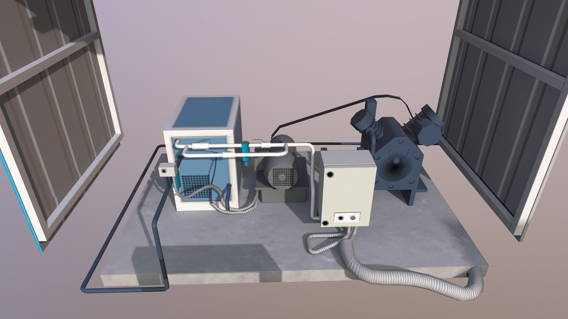 Gas Compressor Model - TurboSquid 2293867