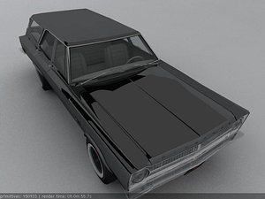 3d 1965 plymouth belvedere wagon model