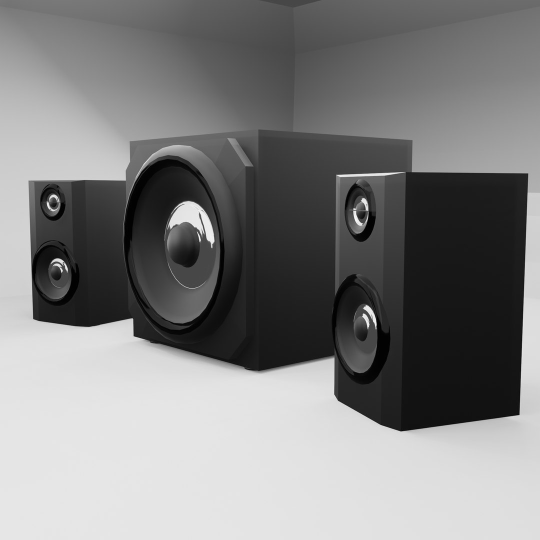 3D Music Speakers Model - TurboSquid 1838755