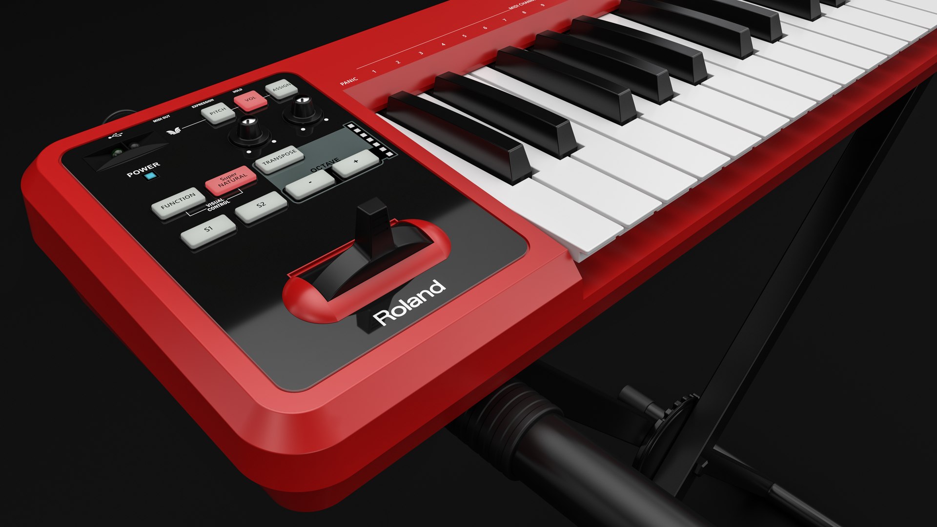 Roland A-49 MIDI Keyboard Controller Model - TurboSquid 1984192