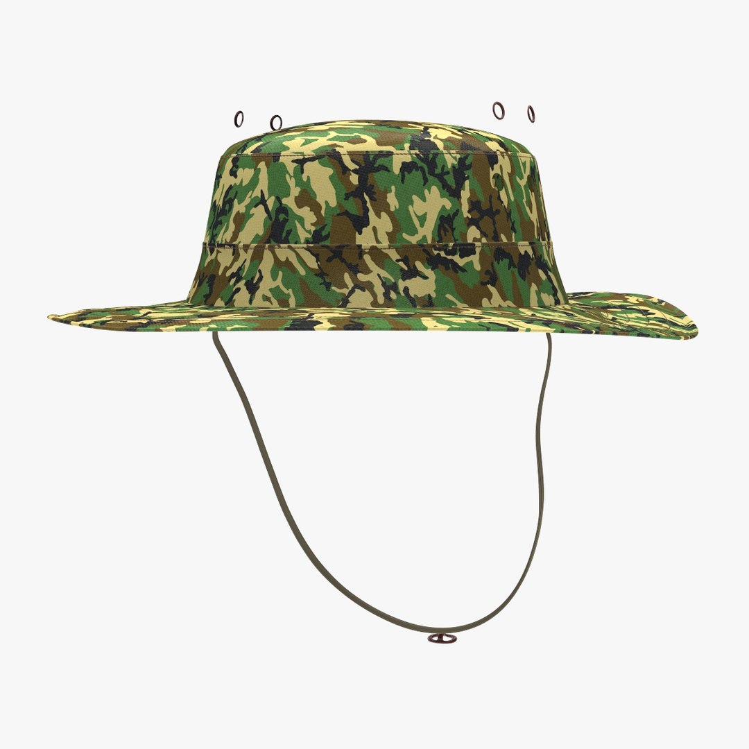 Military Boonie Hat 3D Model - TurboSquid 1180003