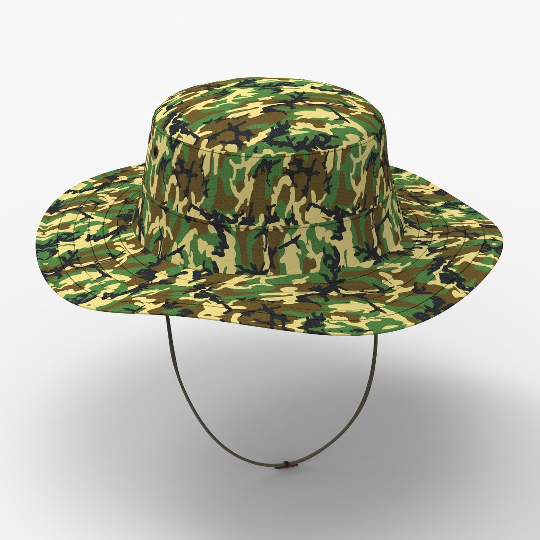 Military Boonie Hat 3D Model - TurboSquid 1180003