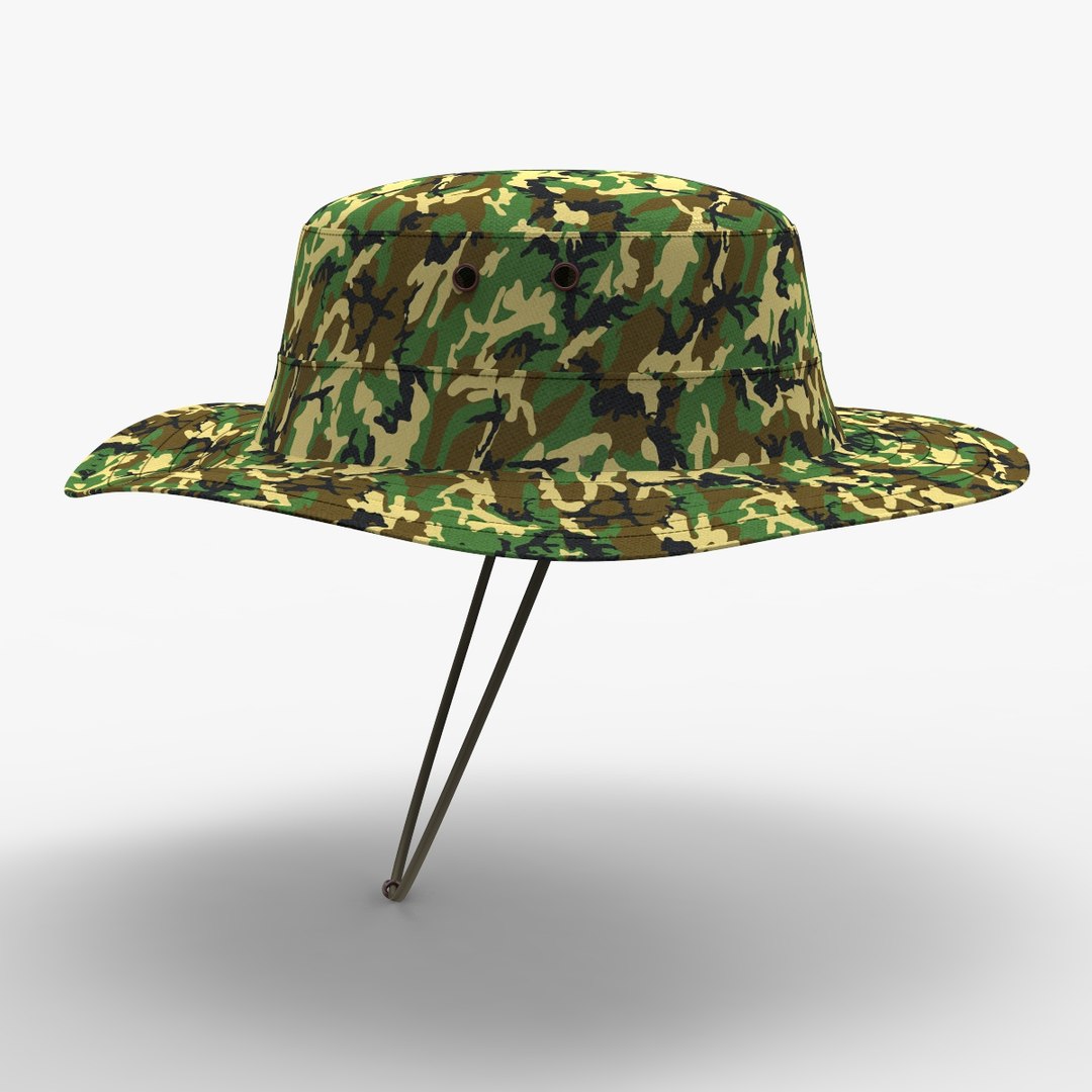 Military Boonie Hat 3D Model - TurboSquid 1180003