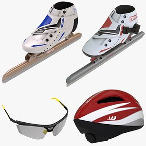 3d model of speed skating