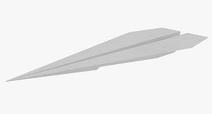 paper plane obj