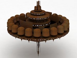 tibanna refinery gas industry 3D model