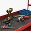 Power tools and paint cans