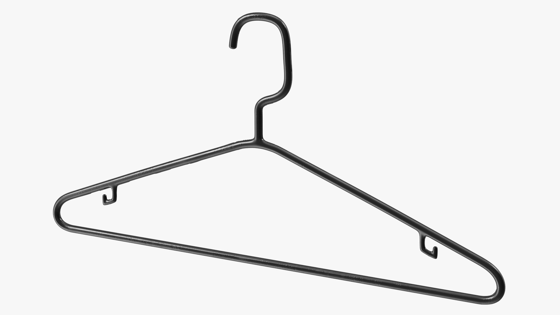 Black Plastic Tubular Hanger 3D model preview