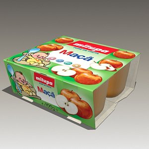 3d apple baby food