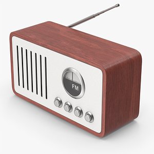 Wooden Old Radio model