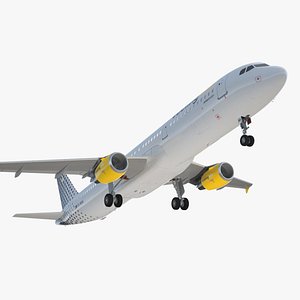 airbus a321 vueling airlines 3D model