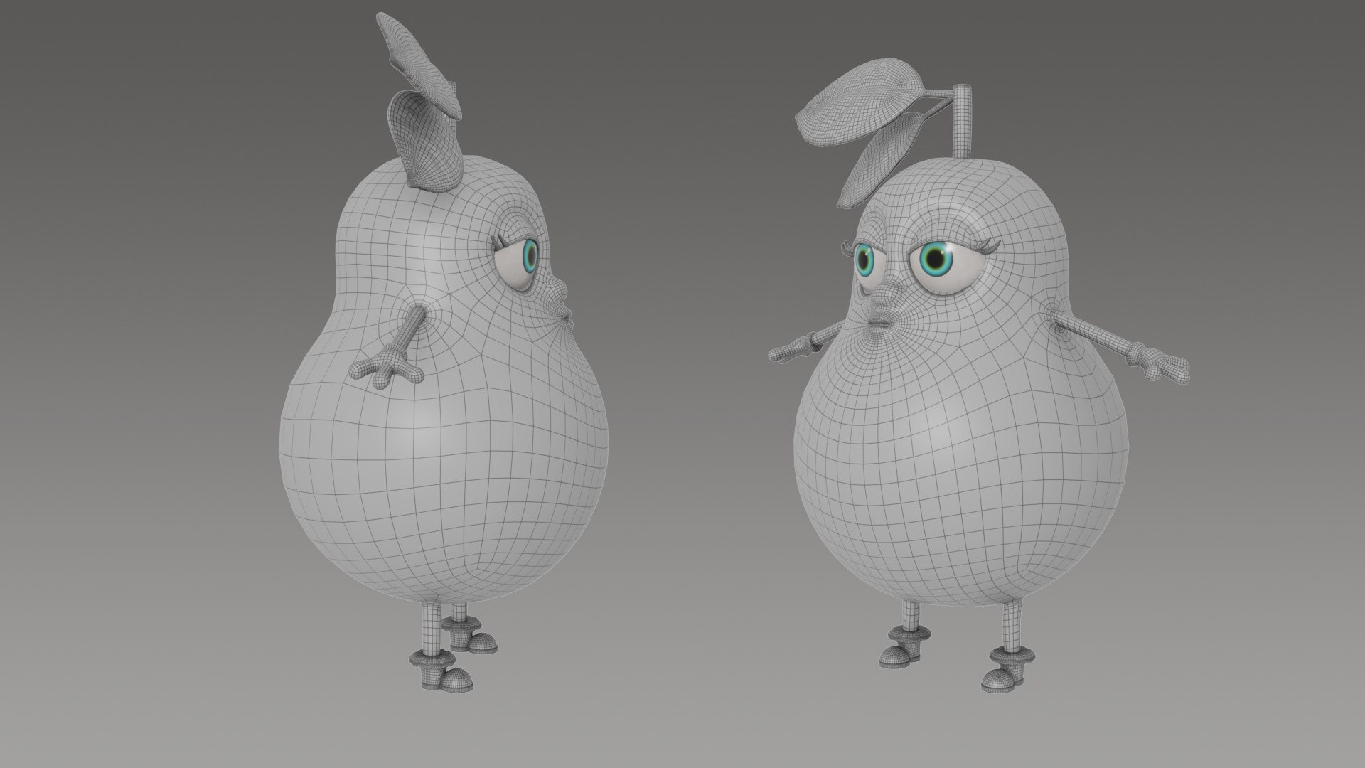 Pear Cartoon Model - TurboSquid 2042266