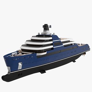 3D Artemis Superyacht model