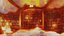8k magic attic library with cosmic clouds 360 VR sky background