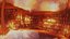 8k magic attic library with cosmic clouds 360 VR sky background