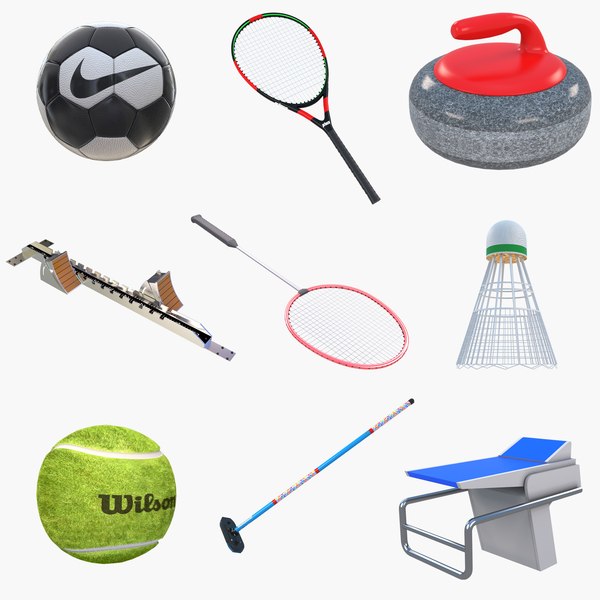 3D Sports Equipment model