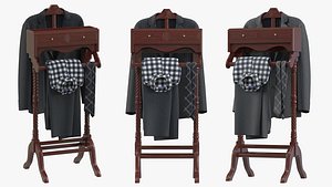 3D model classic valet stand