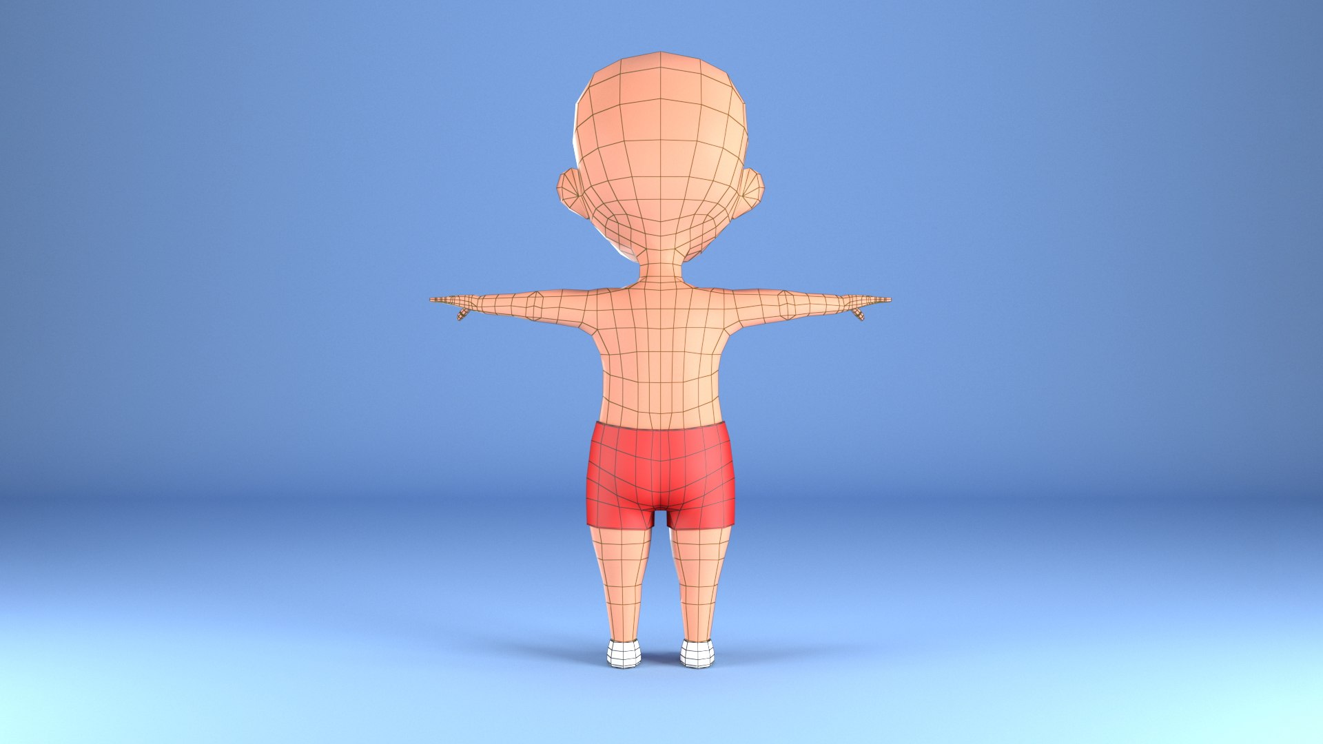 GuddCartoon Boy Guddu Rigged Character Low-poly 3D Modelu 3ds Max 3D ...