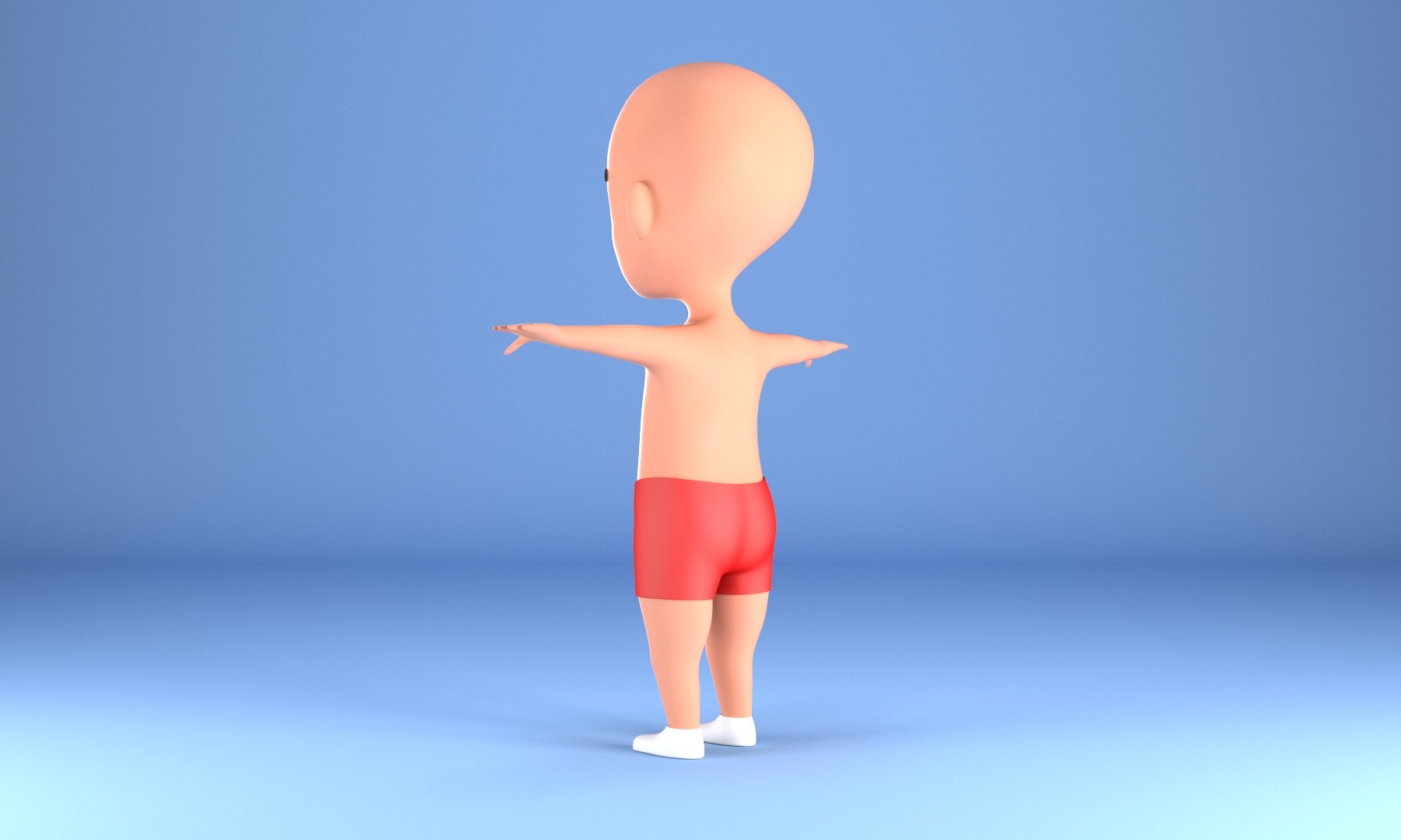 GuddCartoon Boy Guddu Rigged Character Low-poly 3D Modelu 3ds Max 3D ...
