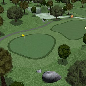 golf course 3d model