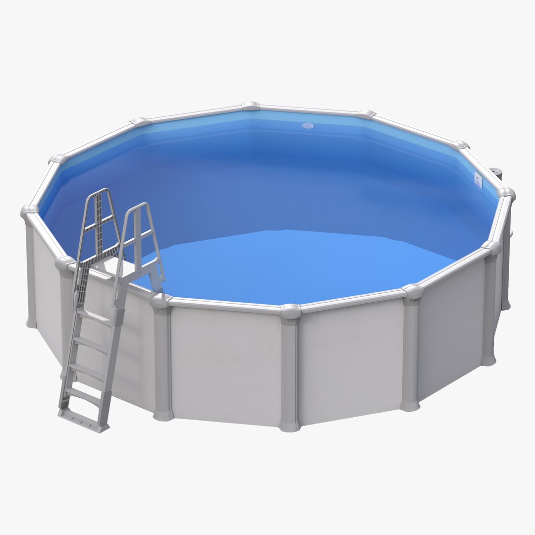 Above Ground Swimming Pool 2 3D model preview