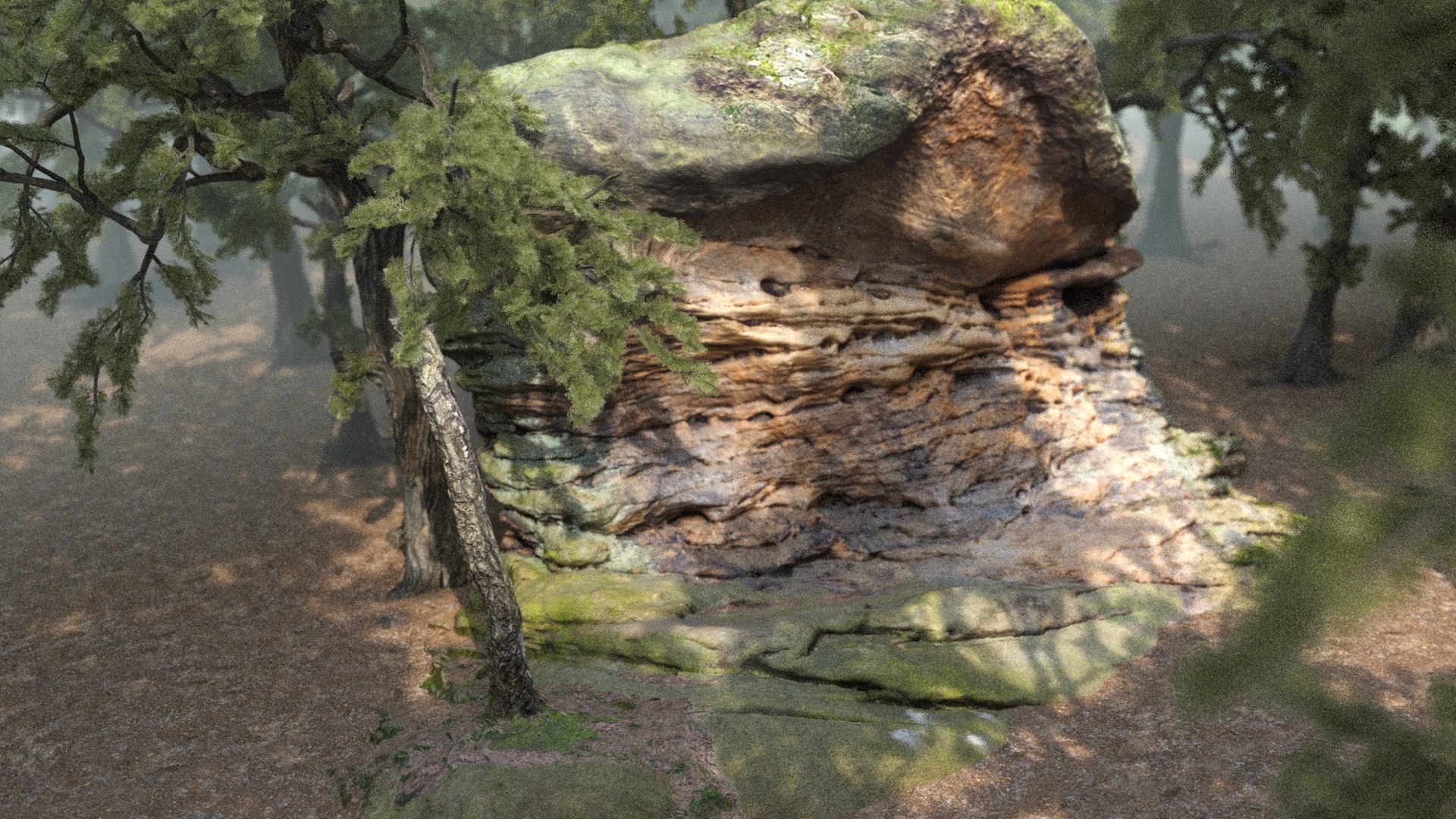 Forest Mountains Model - TurboSquid 2294911