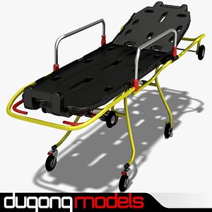 rolling stretcher 3d model