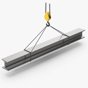 3D Crane Hook Lifting Iron Beam