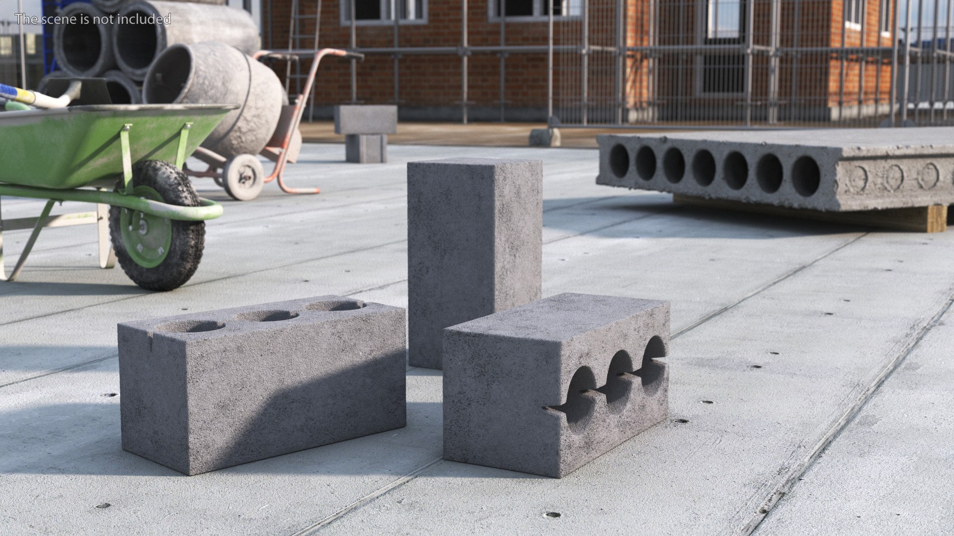 3D Concrete Bricks Model - TurboSquid 2349690