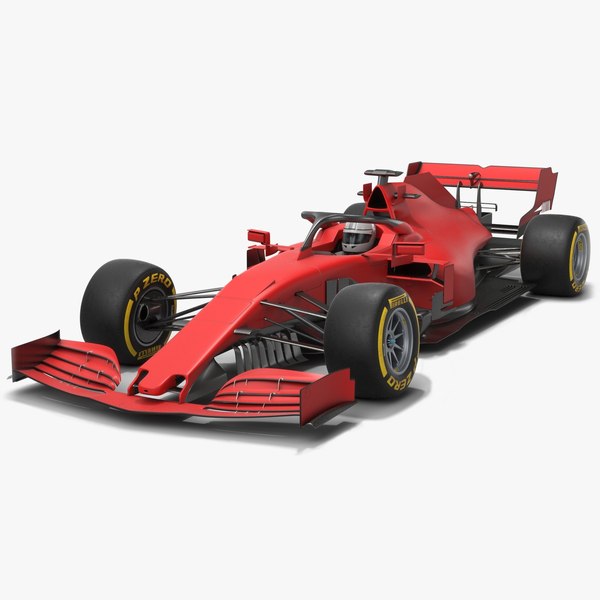 formula 1 red race car 3D