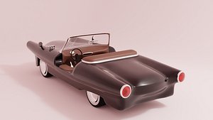Retro concept without a door convertible 3D model