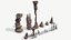 Stalagmites Models Set