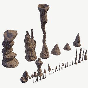 Stalagmites Models Set