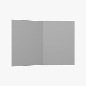 3D Basic Greeting Card - Geometry Only No Textures No Materials