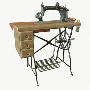 Steampunk sewing machine 3D model