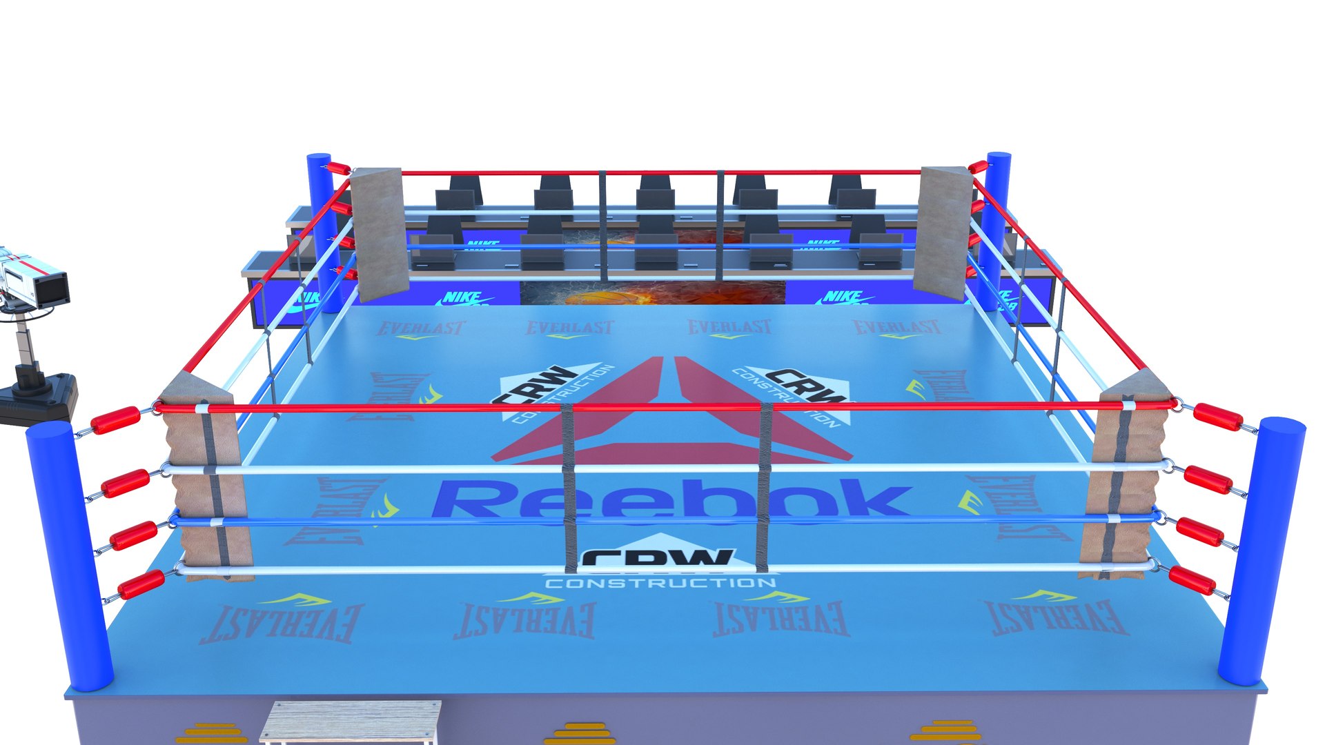 boxing ring on white background Stock Illustration | Adobe Stock