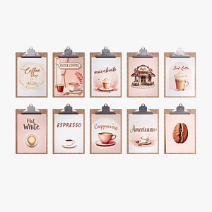 3D Menu for a coffee shop