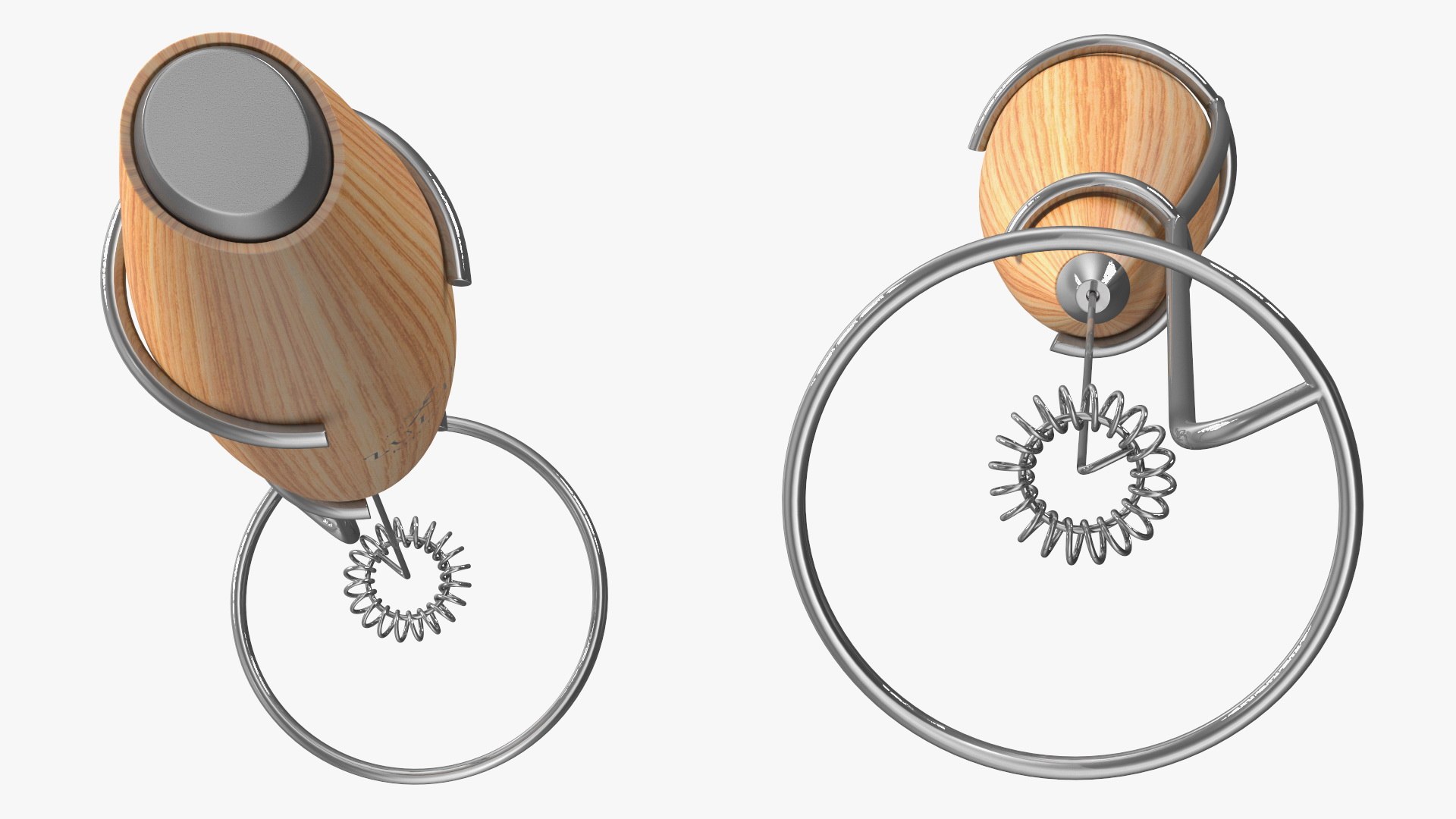 3D Milk Frother Zulay Wooden With Holder TurboSquid 2115346
