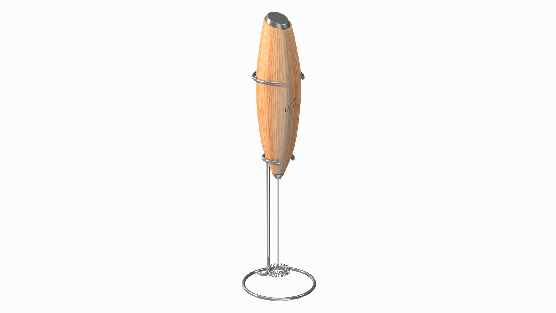 3D Milk Frother Zulay Wooden with Holder - TurboSquid 2115346