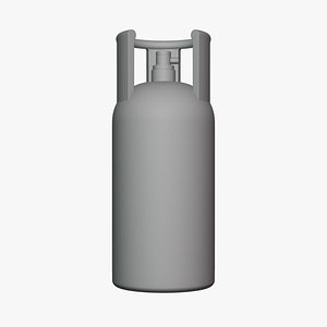 Gas Cylinder - Geometry Only No Textures No Materials 3D